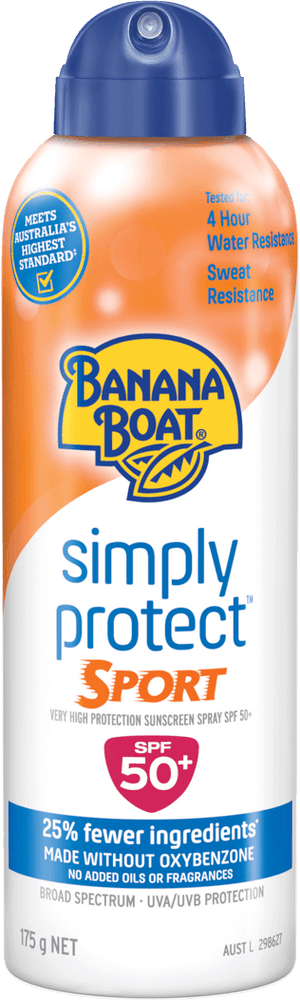 Banana Boat Simply Protect Sport Spray SPF50+ 175g