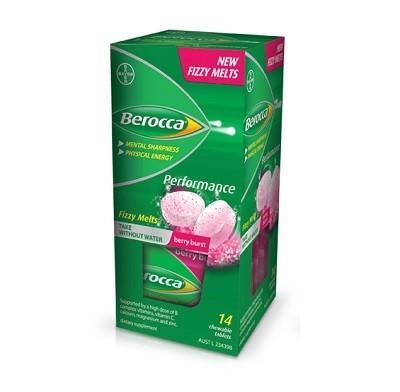 Berocca Performance Fizzy Melts Chewable Tablets 14 - Berry Burst