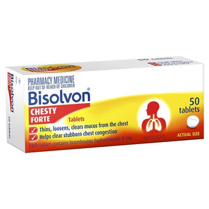BISOLVON Chesty Forte 8mg 50tabs