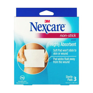 Nexcare Non Stick Pad 100mm x 100m 3/PK