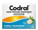 Codral Sore Throat Lozenge Menthol 16
