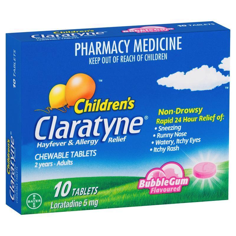 CLARATYNE Child Chew Bubblegum 10 Tablets