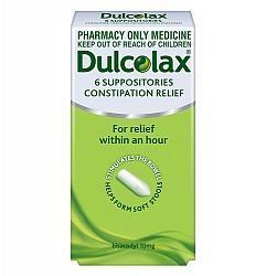 Dulcolax Suppositories 10mg - 6 Pack