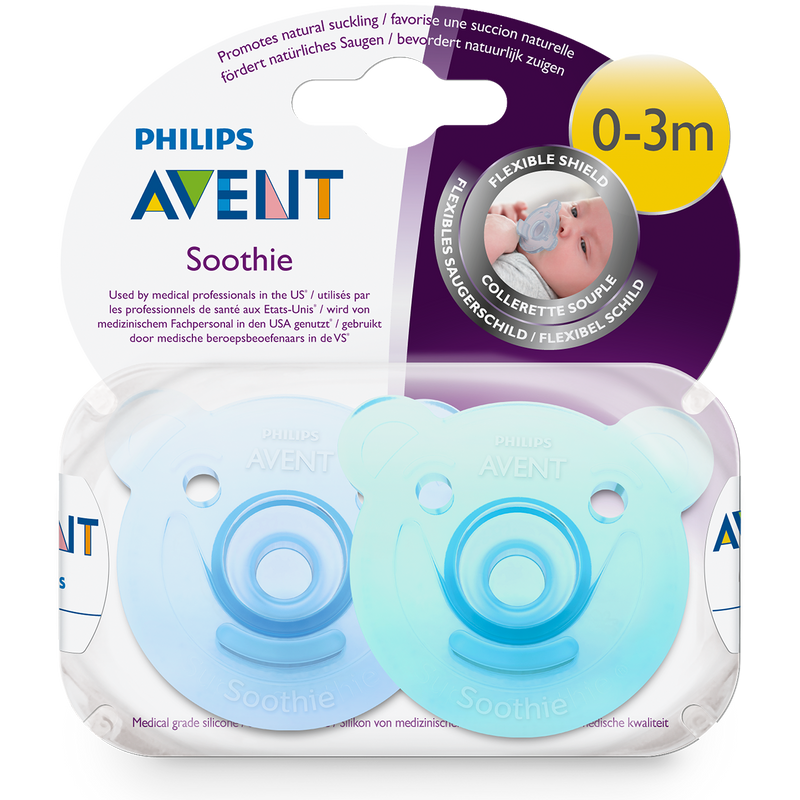 Philips Avent 0-3 months Bear Soothie 2 Pack