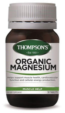 Thompson's Organic Magnesium Tablets 30