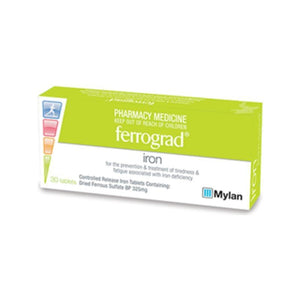 Ferrograd 325mg Iron Tablets 30
