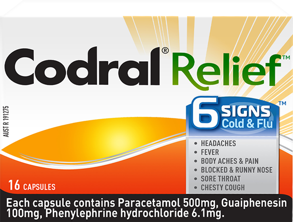 Codral Relief 6 Signs Capsules 16 - NZ Supplement