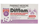 Difflam Cough Lozenge Blackcurrant Sugar Free 24