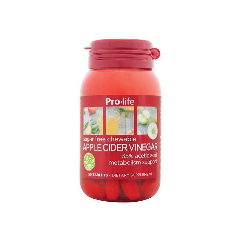 Pro-Life Apple Cider Vinegar 50 Chewable Tablets