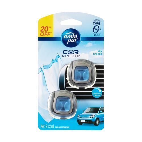 Ambi Pur Car Mini Clip Sky Breeze 2ml 2 Pack