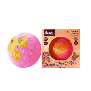 Ahhh Sweet Pea Rose Bath Bomb 180g