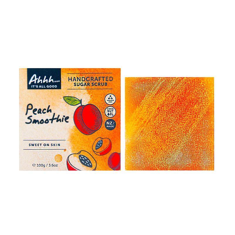 Ahhh Peach Smoothie Sugar Scrub Bar 100g