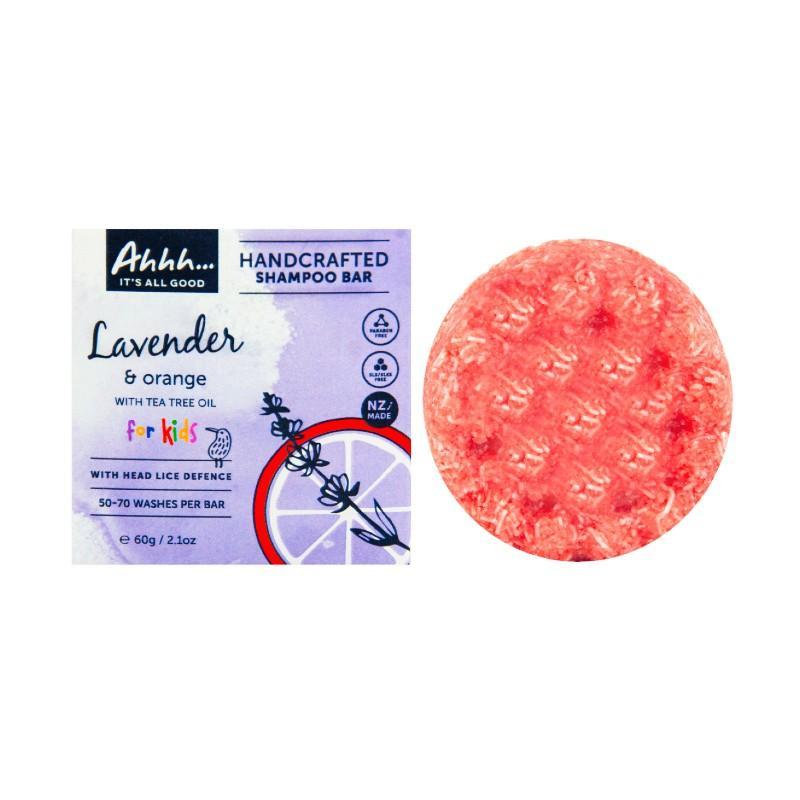 Ahhh For Kids Lavender and Orange Shampoo Bar 60g