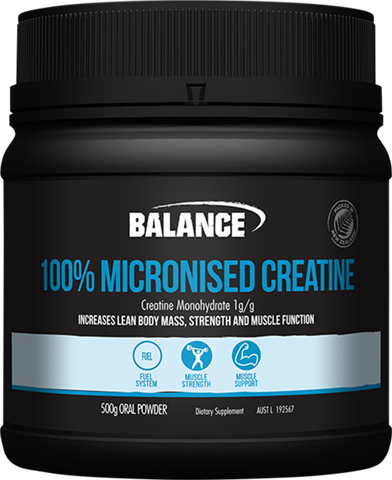 Balance 100% Pure Micronised Creatine 500g
