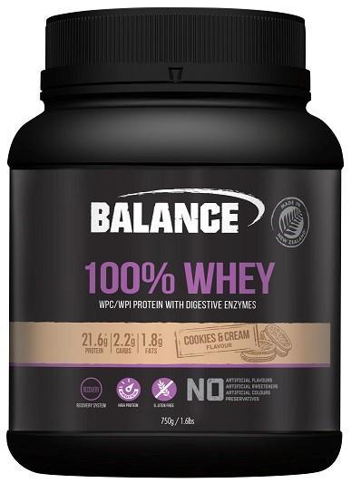 Balance 100% Whey Protein Cookies & Cream 750g