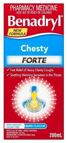 Benadryl Chesty Forte Cough Liquid 200ml