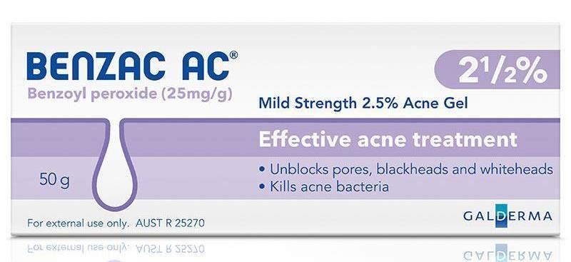 Benzac AC 2.5% Gel 50g