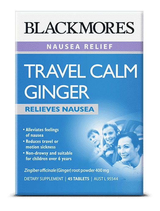 Blackmores Travel Calm Ginger 45 Tablets