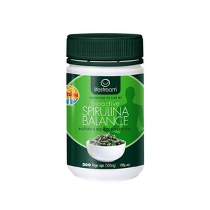 Lifestream Bioactive Spirulina Balance 500mg Capsules 200