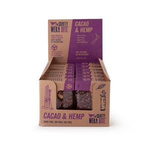 Crafty Weka Bar - Cacao & Hemp Bite Size 40g - Single Bar