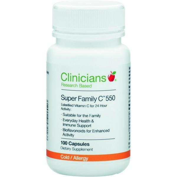 Clinicians Super Family C 550 Capsules 100