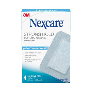 Nexcare Strong Hold Adhesive Pad 4's