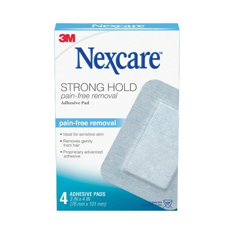 Nexcare Strong Hold Adhesive Pad 4's