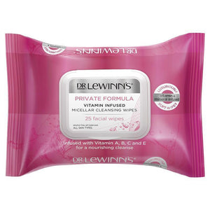 Dr. Lewinn's Private Formula Vitamin Infused Micellar Cleansing Wipes 25 Pack