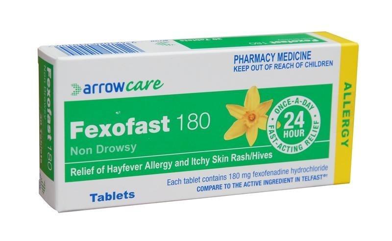 Fexofast 180mg Antihistamine tablets 10