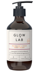 Glow Lab Rhubarb & Rose Body Wash 400ml