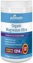 Good Health Organic Magnesium Ultra 120 Tablets