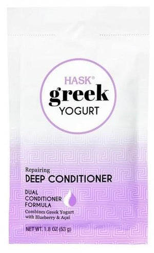 Hask Greek Yoghurt Repairing Deep Conditioner Sachets 53g Blueberry & Acai