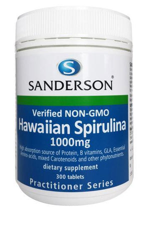 SANDERSON Haw. Spirulina 1000mg 300