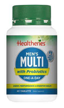 Healtheries Mens Multi with Probiotics One-A-Day 60 Tablets