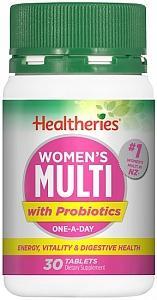 Healtheries Women's Multi with Probiotics One-A-Day 30 Tablets