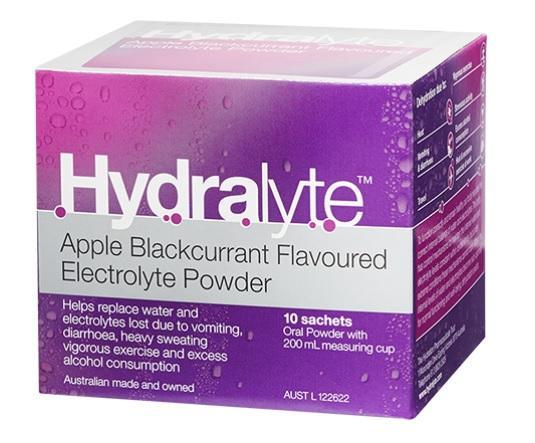 Hydralyte Electrolyte Powder Apple & Blackcurrant Sachets 10 x 5g