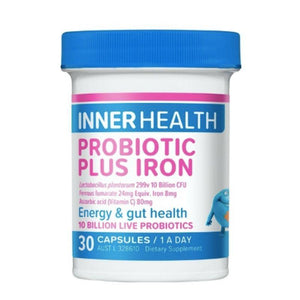 Inner Health Probiotic Plus Iron 30 Capsules