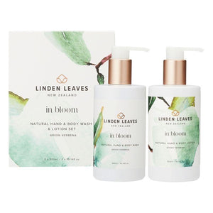 Linden Leaves Green Verbena Hand & Body Wash & Lotion Boxed Set 2 x 300ml
