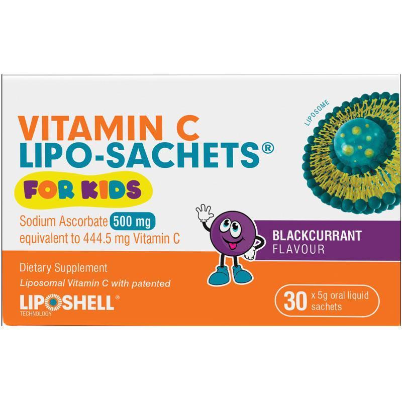 Lipo-Sachets Vitamin C Kids Blackcurrant 30 Satchet