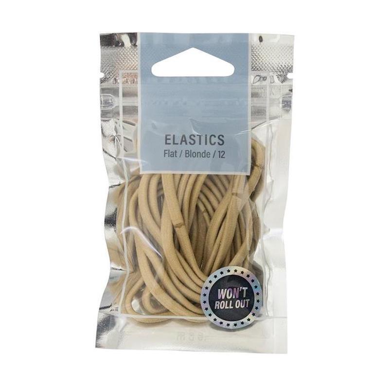 Mae Flat Elastics Blonde 12 Pack