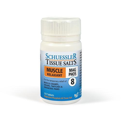 Schuessler Tissue Salts Mag Phos Muscle Relaxant 125 Tablets