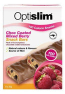 Optislim Choc Coated Mixed Berry Snack Bars 100 Calories 6x35g