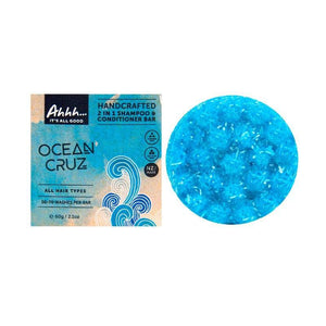Ahhh Ocean Cruz 2 in 1 Shampoo and Conditioner Bar 60g