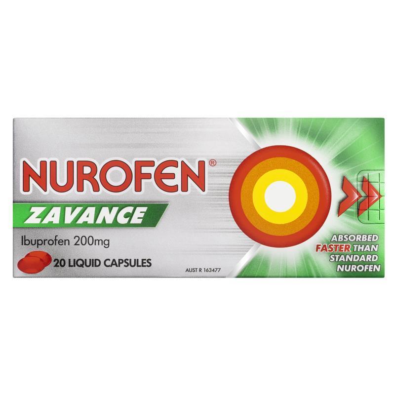 Nurofen Zavance Liquid Capsules 20 [limited to 4 per order]