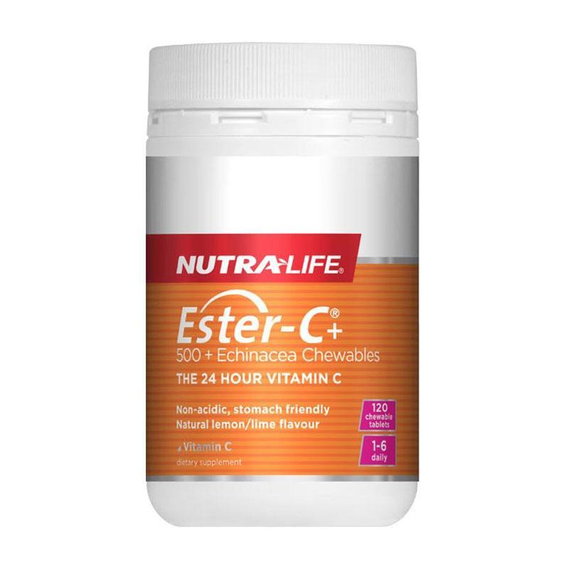 Nutra-Life Ester C 500mg Echinacea Chew 120