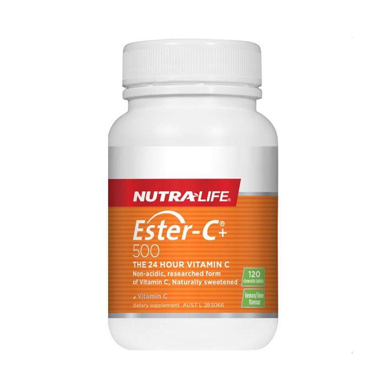 Nutra-Life Ester C 500mg Lemon/Lime Chews 120