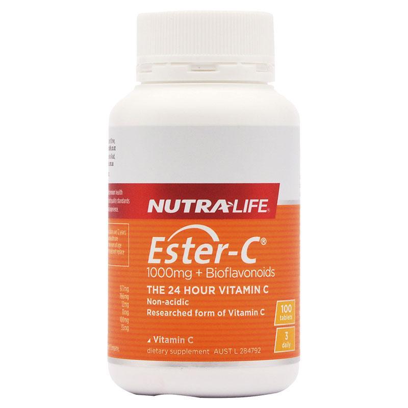 Nutra-life Ester C 1000mg + Bioflavonoids Tablets 100