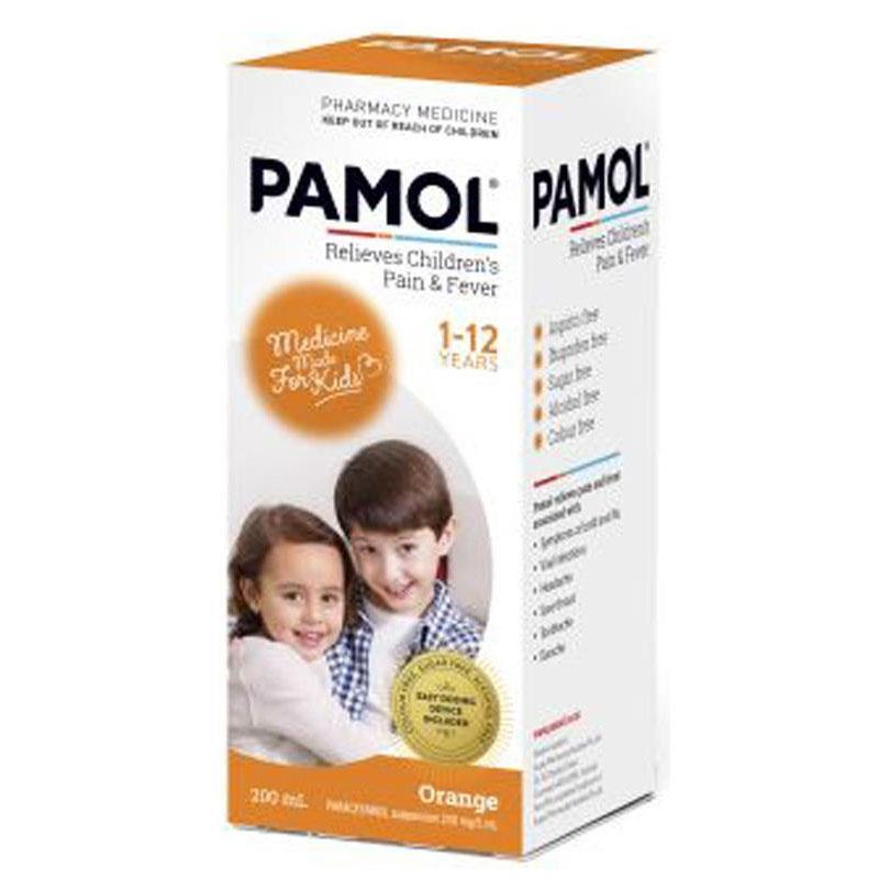 PAMOL All Ages Orange Colour Free 200ml