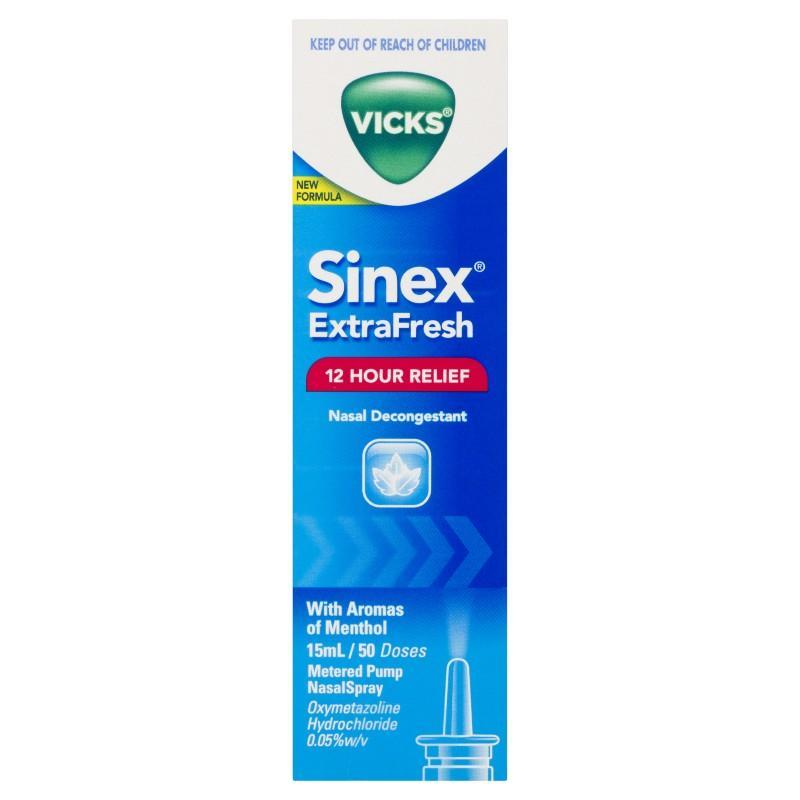 Vicks Sinex Extra Fresh Nasal Spray 15ml [limited to 2 per order]