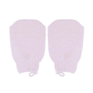 QVS Exfoliating Mitten Pastel Pink